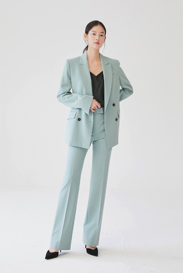YVONNE Straight-fit trousers (Mint)